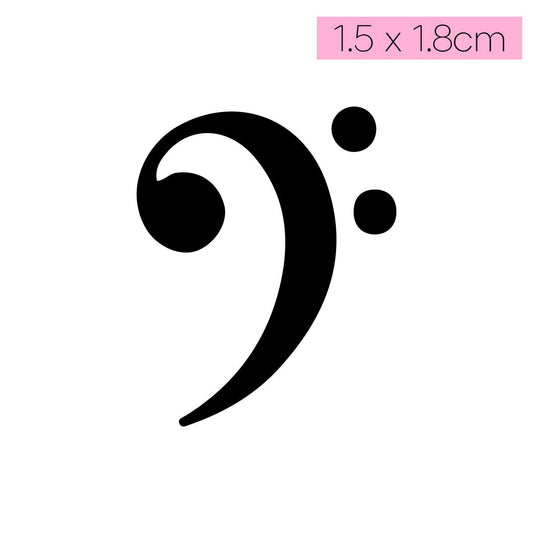 Bass Clef - Tatou - Natural Two Weeks Tattoo