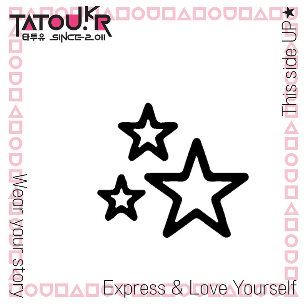 Friendship Stars - Tatou - Natural Two Weeks Tattoo