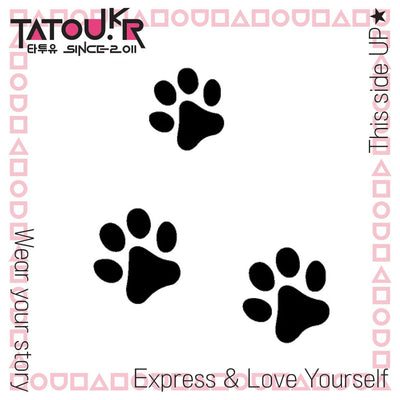 Paws paws paws - Tatou - Natural Two Weeks Tattoo