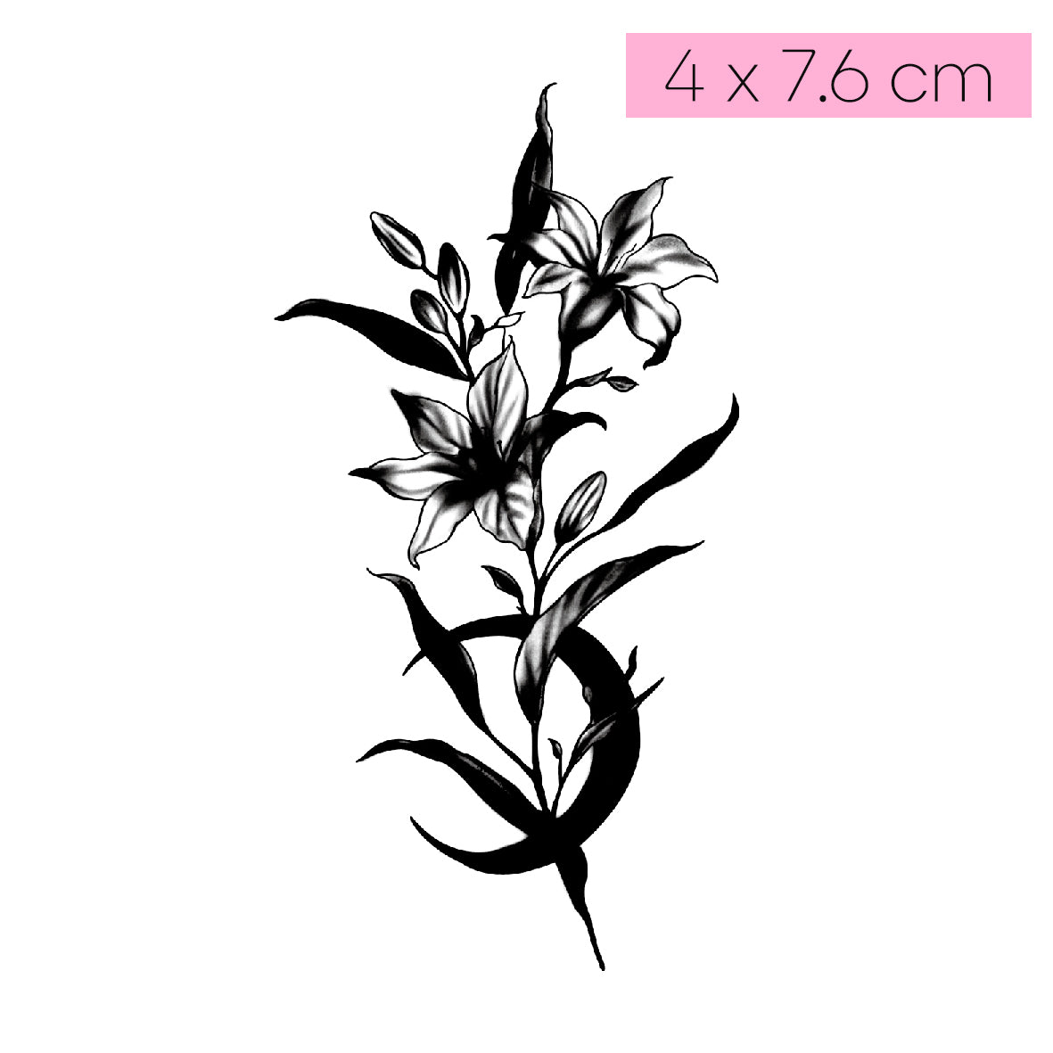 [Q05]Elegance Lily - Tatou - Natural Two Weeks Tattoo