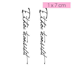 [Q08]Et hoc Transibit - Tatou - Natural Two Weeks Tattoo