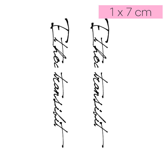 [Q08]Et hoc Transibit - Tatou - Natural Two Weeks Tattoo
