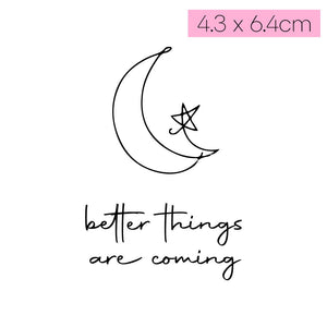 [Q45]Wishing Star - Tatou - Natural Two Weeks Tattoo