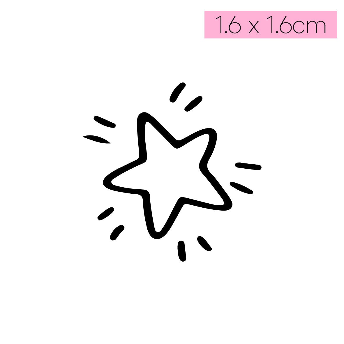 [T07]Bright Star - Tatou - Natural Two Weeks Tattoo