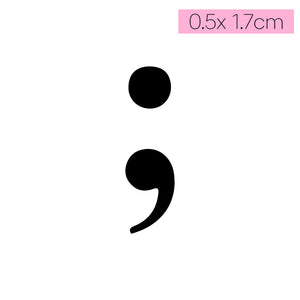 [T32]Semi Colon - Tatou - Natural Two Weeks Tattoo