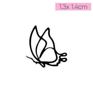 [T33]Flying Butterfly - Tatou - Natural Two Weeks Tattoo