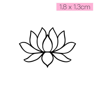 [T35]Simple Lotus - Tatou - Natural Two Weeks Tattoo