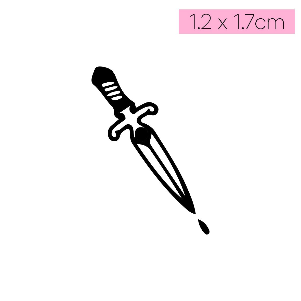 [T43]Poison Dagger - Tatou - Natural Two Weeks Tattoo