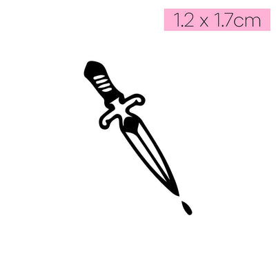 [T43]Poison Dagger - Tatou - Natural Two Weeks Tattoo