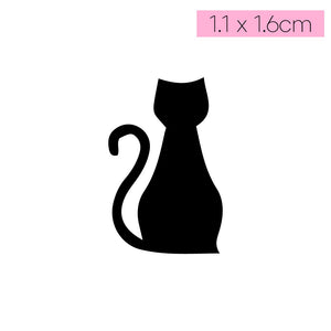 [T80]Simple Cat - Tatou - Natural Two Weeks Tattoo
